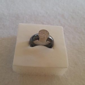 Anillo Acero Plateado