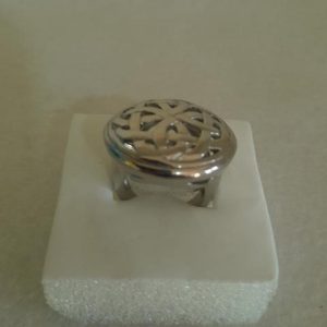 Anillo Acero Plateado